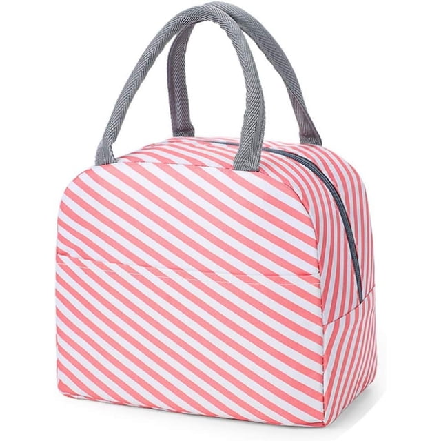 Microwave Safe Lunch Box Containers, Corduroy Lunch Tote Bags with Removable Compartment Tray for Work, School, or Picnics (With Stylish Pattern)