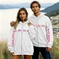 thumbnail image 1 of TaTaai Valentine's Day Unisex Hooded Sweatshirt, Long Sleeve Zip Up Printed Pullover, Casual Couples Wear Gift, 1 of 7