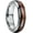 Silver & Wood-6mm, variant on 8mm Silver Tungsten Wedding Ring with Real Antler Zebra Wood Two Arrows Inlay Dome Hunting Ring Wedding Band Engagement Ring Size 10