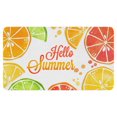 thumbnail image 1 of Lemon Fruit Linen Nonslip Floor Mat, Entryway Doormat Durable Low-Profile Mat Home Decor, Rug Washable Kitchen Bathroom Laundry Bedroom Living Room Doormats 30x17in, 1 of 5