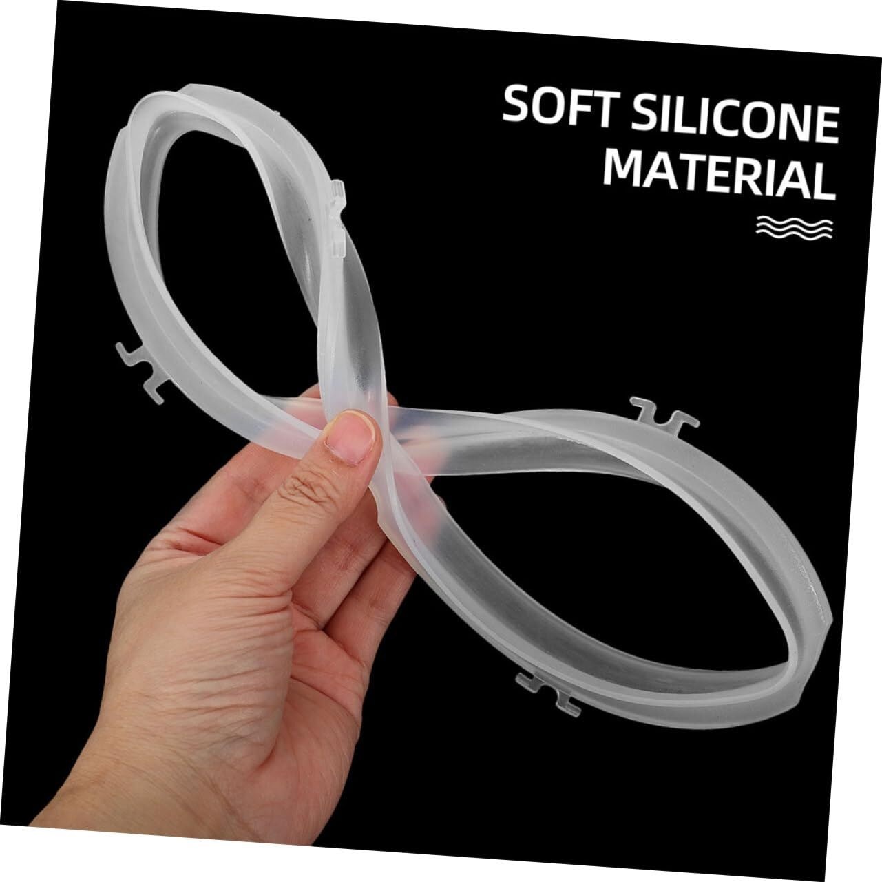 2pcs Pot Sealing Rings White Rice Cookers Sealing Ring Ring for Pressure Cooker Pressure Cooker Circle