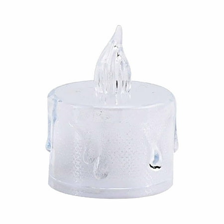 

Electronic Christmas Candle Mini LED Simulation Transparent Electronic Candle Lamp Ramadan Atmosphere Light Birthday Candle