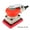 Rectangle Red 70-100, variant on Pneumatic Air Sander Polisher Tool Vibrating Shock Polishing Machine For Car Paint Care Wood Grinder