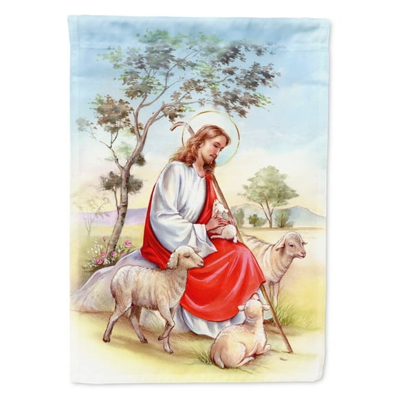 Carolines Treasures APH3421GF Jesus Holding Lamb Flag Garden Size Small multicolor