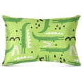 thumbnail image 2 of Coolnut Cartoon Crocodiles2 Plush Pillowcase, Luxury Soft King Pillow Case for Hair and Skin, Standard Size Pillow Covers with Zipper Closure, 21x54in Home Decor Gifts, 2 of 7