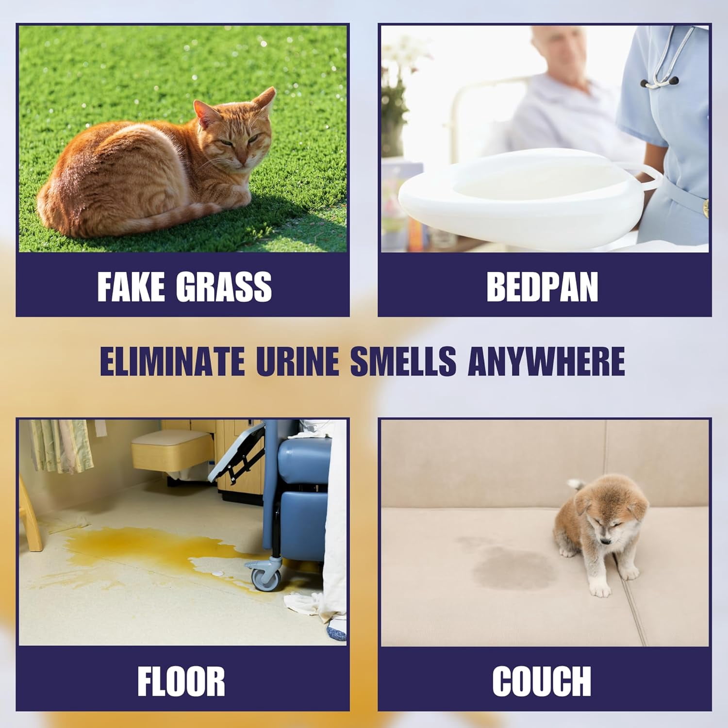 SMELLEZE Natural Urine Smell Deodorizer Granules: 25 lb. Bag Sprinkle 2-6 Tablespoons/Sq. Ft.