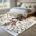 thumbnail image 4 of 5'x7' Area Rugs for Living Room Bedroom, Rustic Christmas Snowman Washable Rug Carpet Runner Indoor Outdoor, Xmas Snowflake Eucalyptus Leaves Non Slip Floor Mats Area Rug for Kitchen, Nursery, 4 of 8