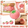 thumbnail image 4 of Peach Squishy, Peach Squishies Slow Rising Realistic Peach Shaped Fruit Squeeze Stress Ball Relief, 4 of 6