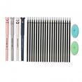 thumbnail image 4 of 20Pcs Erasable Pen Refills Kids School Writing Stationery for Business Home Black Ink, 4 of 9