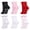 Black/Pink/Red/White, variant on 6 Pairs Non-Slip Yoga Socks for Women, Full Foot Grip Pilates Socks with Ruffle Design, Medium Crew Sports Socks, Lettuces socks 6-11, Anti-Skid Socks, Black/Blue/Pink/Khaki/White/Gray