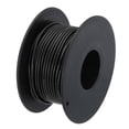 thumbnail image 1 of Uxcell 24 Gauge Silicone Wire 24AWG Electrical Wire Stranded Tinned Copper High Temp Hookup Spool 49.2ft Black, 1 of 7