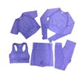 thumbnail image 3 of Ropa de yoga de cinco piezas, pantalones ajustados de cintura alta con tiburón, pantalones cortos, ropa de entrenamiento, traje al aire libre, 3 of 6