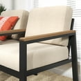 thumbnail image 6 of Zinus Dillon Aluminum and Poly Lumber Outdoor 3 Piece Chat Set, Black, 6 of 17
