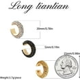 thumbnail image 5 of Ear Cuff Earrings for Women Chunky Gold Ear Cuff Silver Clip On Earrings Cartilage Earrings Huggie Hoop Earrings Wrap Ear Cuffs Non Pierced Jewelry, 5 of 14
