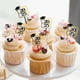 thumbnail image 5 of 5 Piece Set of Black and Gold Glitter 2025 Graduation Hat Paper Cupcake Decorations for The Class of 2025 Graduation Hat Acrylic Cake Card Selection for The Class of 2025 Graduatio, 5 of 7