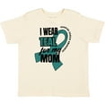 thumbnail image 3 of Inktastic I Wear Teal For My Mom Ovarian Cancer Awareness Boys or Girls Toddler T-Shirt, 3 of 5