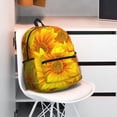 thumbnail image 4 of KLL 3D Sunflowers Print Laptop Backpack,Lightweight Backpack for Women Men Travel Daypack Fit for Travel Hiking Weekend, 4 of 5