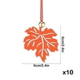 thumbnail image 3 of DAMAI 10 Pcs Thanksgiving Felt Ornaments Fall Hanging Decoration for Tree Maple Leaf Cutouts Decor With Bells for Thanksgiving Theme Family Party Indoor Outdoor Decor, 3 of 6
