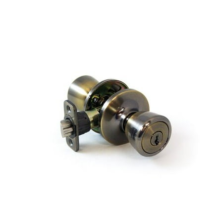 Round Rosette Door - Atlas Keyed Door Knob with Round Rosette