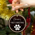 thumbnail image 2 of Dog Ornament, Dog's First Christmas Ornament 2025, Personalized Name Pet Ornament Gift, Dog Dad Dog Mom Xmas Ornament Keepsake, Pet Ceramic Ornament, Customized Puppy 1st Xmas Decor 3LP2F6, 2 of 6