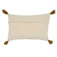 thumbnail image 2 of Fennco Styles Embroidered Wild Flowers with Tassel 100% Cotton Decorative Throw Pillow, 2 of 6