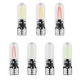thumbnail image 4 of 2Pcs W5W Led T10 COB Vidrio 7 Color Luz Filamento Coche Auto Coches Lectura Cúpula Lámpara Estilo 12V, 4 of 4