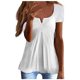 thumbnail image 1 of Tops sólidos de manga corta de ocio de cuello redondo de verano de moda para mujer Fridja  ghk2727, 1 of 5
