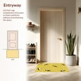 thumbnail image 3 of ODIKA 8'x8' Machine Washable Non-Slip Area Rug, Elegant Magpie Birds Among Blooming Floral Branches High Traffic Rug, Yellow, 301423, 3 of 7