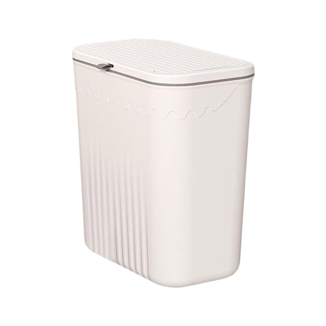 Cubo de basura colgante para cocina, cubo de basura con tapa Blanco