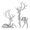 Silver, variant on YIEMEEN Elegent Resin Deer Sculptures Reindeer Sculpture For Aesthetic Enhancement Of Any Room Environment Deer Statues