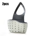 thumbnail image 1 of Kitchen Basket Sink Drain Rack Strainer Bathroom Storage Container Thickened Sink Sponge Storage and Drainage Rack green 2pcs, 1 of 6