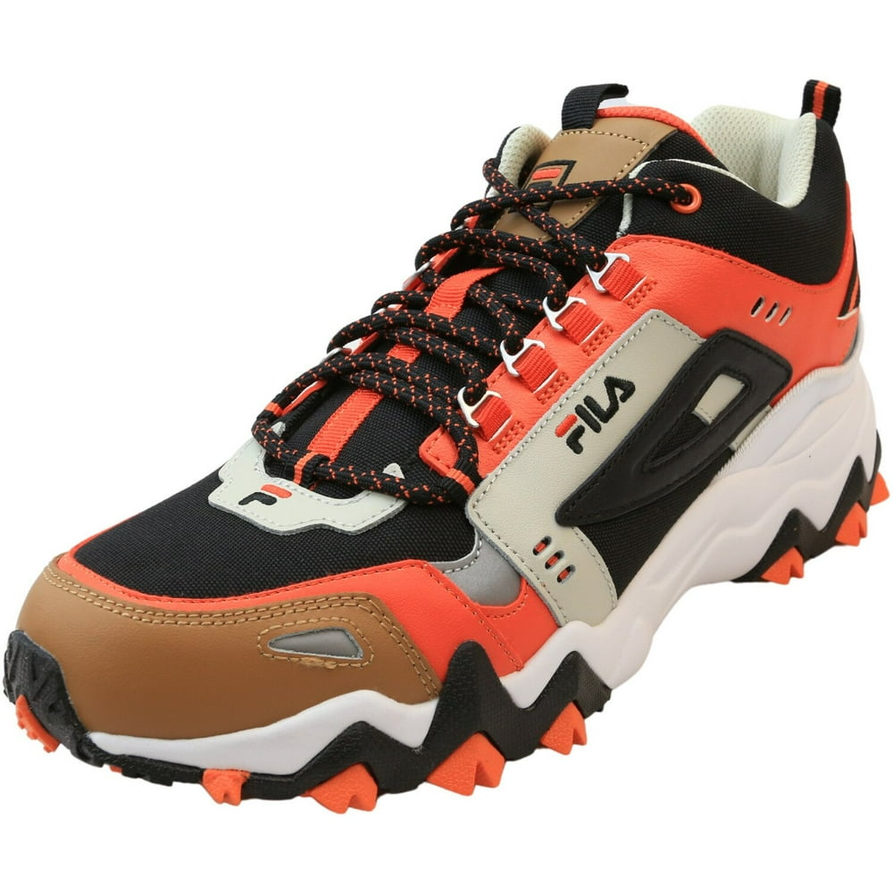 FILA - Fila Men's Oakmont Tr Mid Black / Red Orange Silver Birch Mid ...