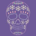 thumbnail image 2 of Women's Lost Gods Halloween Sugar Skull  Racerback Tank Top Purple Heather X Large, 2 of 4