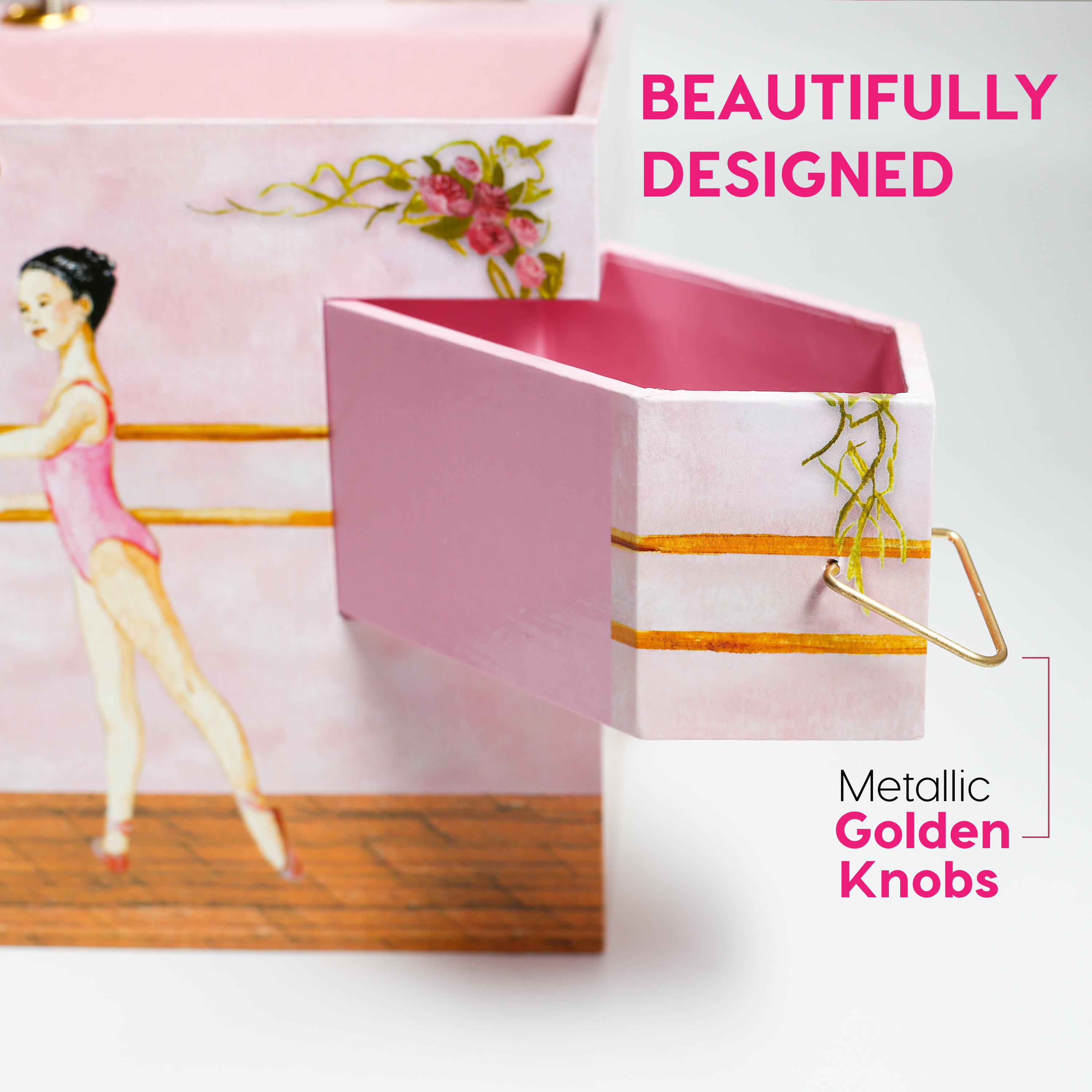 Enchantmints Ballet School - Dance Recital Gifts for Girls Ballerina Toys Ballerina Gifts Ballet Recital Gifts for Little Girls Girls Jewelry Box Age 3+