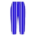 thumbnail image 4 of XuJwPNcy Womens Capri Pants Casual Summer Stripe Print Elastic Waist Capris Soft Active Stretch Cinch Bottom Pants, 4 of 6