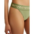 thumbnail image 4 of Time and Tru Women's Bayleaf Studded Swimsuit Bottom, 4 of 4