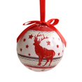 thumbnail image 1 of YHAIOGS Décorations de Noël Petites Cheminées de Vacances Motif Floral Blanc et Rouge, 1 of 4