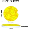 thumbnail image 2 of Car Coasters 6 Pack Stone Car Cup Holder Lemon Yellow Absorbent Drink Car Coaster Ceramic Set Small 2.56 inch Cup Coasters, 2 of 6