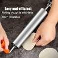 thumbnail image 6 of Stainless Steel Rolling Pin 1PC,Fixed Roller Type Dough Tool with 360° Rotating Handle for Effortless Pastry Crusts & Pie Baking, 6 of 7