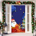 thumbnail image 1 of Ganfancp Cubrepuertas Navideño Decoración Cubrepuertas Navideño Decoración de Fiesta Cubrepuertas Tapiz Ofertas Flash 1X Colgadores de Puerta, 4X Velcro, 1 of 7