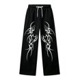 thumbnail image 4 of CONZONE Toddler Boys Baggy Sweatpants Y2K Graphic Joggers for Boys Drawstring Fall Winter Athletic Trousers with Pockets, 4 of 5