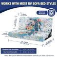 thumbnail image 7 of HUISEFOR Sea Turtle Flower RV Couch Covers 2 Pack Stretchable Elastic RV Sofa Bed Cover, Furniture Protector, Anti-Slip & Wear-Resistant, for RV Jackknife Sofa Bed, 7 of 7