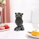 thumbnail image 4 of Figura de búho, estatua decorativa, adorno de mesa, escultura de resina para oficina, jardín o dormitorio. Búho único, 4 of 8