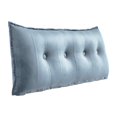 thumbnail image 1 of WOWMAX Rectangular Headboard Body Reading Pillow Bedside Oversized Throw Cushion Extra Large Backrest Lumbar Pillows Positioning Back Support Bolster for Bed Sofa Couch Velvet Grey California King, 1 of 6