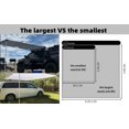 thumbnail image 4 of DANCHEL Outdoor 6.5ftx10ft Gray Car Awning,Waterproof Rooftop Tent Awnings for Car SUV, 4 of 12
