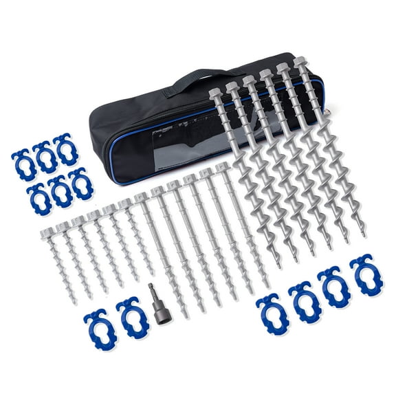 GarfatolRv Ground Anchors Aluminum Non-Rust Screw Cast Tent Stakes