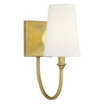 thumbnail image 2 of Elegant Cameron Wall Sconce in Warm Brass, 2 of 4