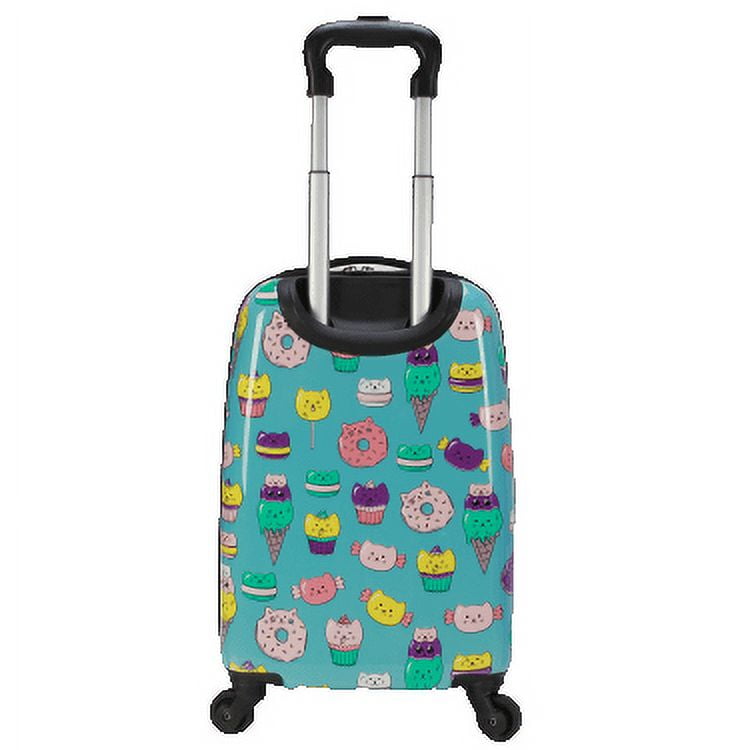 Protege Kids 18 Hardside Carry on Luggage Cat Ice Cream Walmart.Com Exclusive Walmart