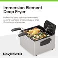 thumbnail image 4 of Presto ProFry Dual Basket Deep Fryer, 1800W Immersion Element, Stainless Steel, 4 of 12