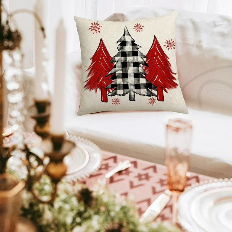 Christmas Pillow Covers 18 x 18 Inch Christmas Home Pillow Cases